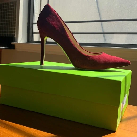 Sam Edelman Shoes Sam Edelman Hazel Pump Bordeaux Suede Poshmark